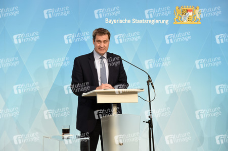 Pressekonferenz zur Bewältigung der Corona-Pandemie in München