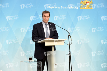 Pressekonferenz zur Bewältigung der Corona-Pandemie in München