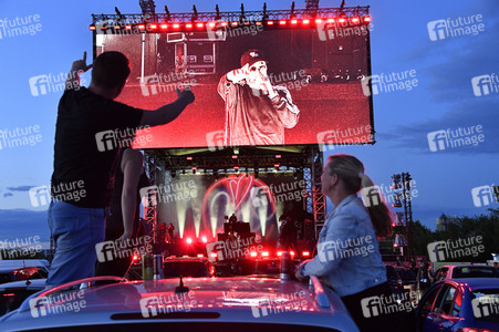 Autokino Live Konzert von Sido in Schönefeld