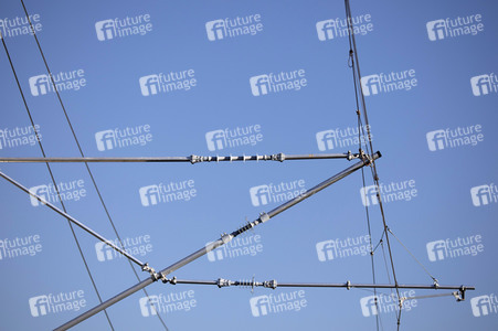 Ausbaustrecke der neu elektrifizierten Südbahn bei Lindau