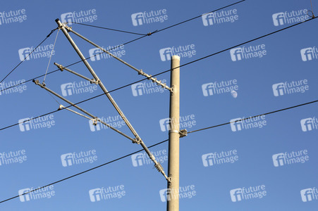 Ausbaustrecke der neu elektrifizierten Südbahn bei Lindau