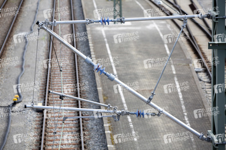 Ausbaustrecke der neu elektrifizierten Südbahn bei Lindau