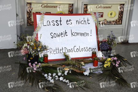 Demonstration zur Rettung des Kinos Colosseum in Berlin