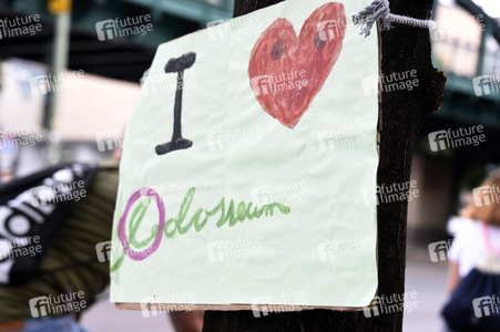 Demonstration zur Rettung des Kinos Colosseum in Berlin