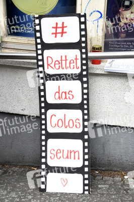 Demonstration zur Rettung des Kinos Colosseum in Berlin