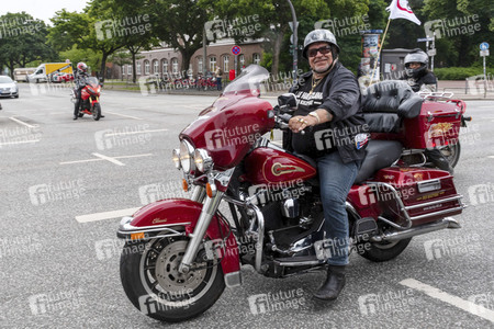 Protest gegen Motorrad-Fahrverbote in Hamburg