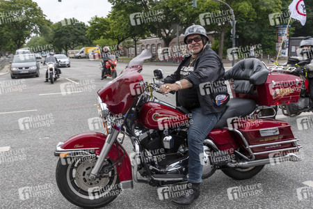 Protest gegen Motorrad-Fahrverbote in Hamburg