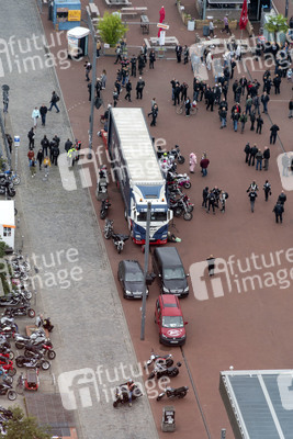 Protest gegen Motorrad-Fahrverbote in Hamburg