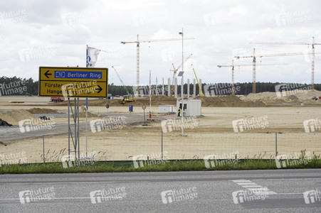 Baustelle der Tesla Gigafactory 4 in Grünheide