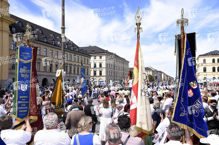 Schausteller-Kundgebung 'Rettet unsere Märkte und Volksfeste' in München