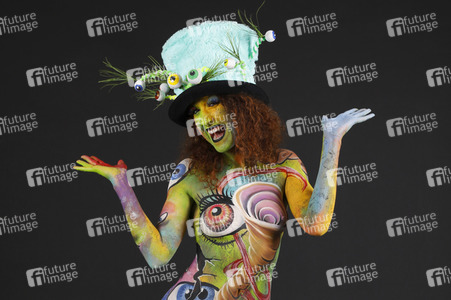 Jörg Düsterwald beim World Bodypainting Festival 2020 online in Hameln