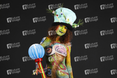 Jörg Düsterwald beim World Bodypainting Festival 2020 online in Hameln