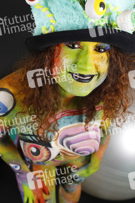 Jörg Düsterwald beim World Bodypainting Festival 2020 online in Hameln