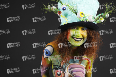 Jörg Düsterwald beim World Bodypainting Festival 2020 online in Hameln