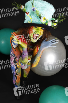 Jörg Düsterwald beim World Bodypainting Festival 2020 online in Hameln