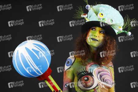 Jörg Düsterwald beim World Bodypainting Festival 2020 online in Hameln