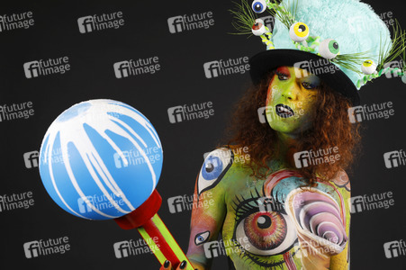 Jörg Düsterwald beim World Bodypainting Festival 2020 online in Hameln