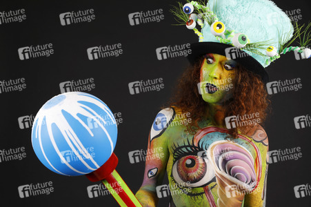 Jörg Düsterwald beim World Bodypainting Festival 2020 online in Hameln