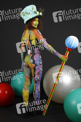 Jörg Düsterwald beim World Bodypainting Festival 2020 online in Hameln
