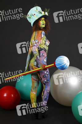 Jörg Düsterwald beim World Bodypainting Festival 2020 online in Hameln