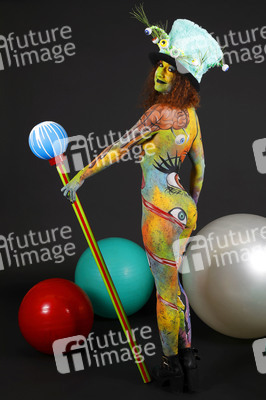 Jörg Düsterwald beim World Bodypainting Festival 2020 online in Hameln