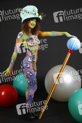 Jörg Düsterwald beim World Bodypainting Festival 2020 online in Hameln