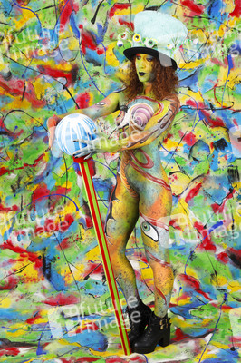 Jörg Düsterwald beim World Bodypainting Festival 2020 online in Hameln