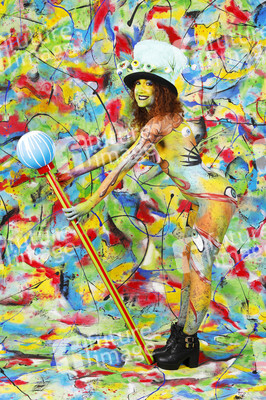 Jörg Düsterwald beim World Bodypainting Festival 2020 online in Hameln