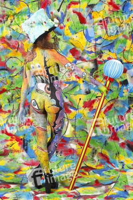 Jörg Düsterwald beim World Bodypainting Festival 2020 online in Hameln