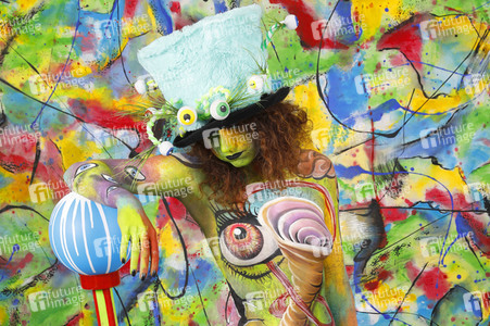 Jörg Düsterwald beim World Bodypainting Festival 2020 online in Hameln