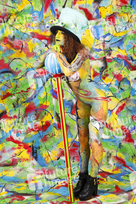 Jörg Düsterwald beim World Bodypainting Festival 2020 online in Hameln