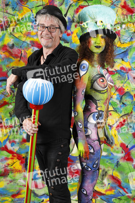 Jörg Düsterwald beim World Bodypainting Festival 2020 online in Hameln