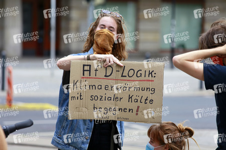 Protestaktion von Fridays For Future in Görlitz