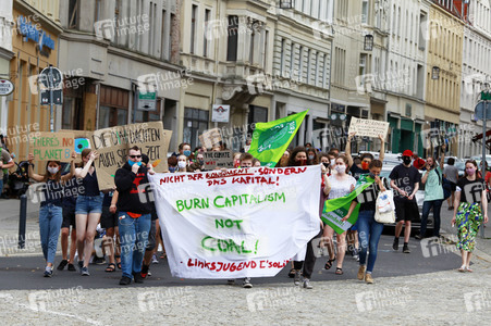Protestaktion von Fridays For Future in Görlitz
