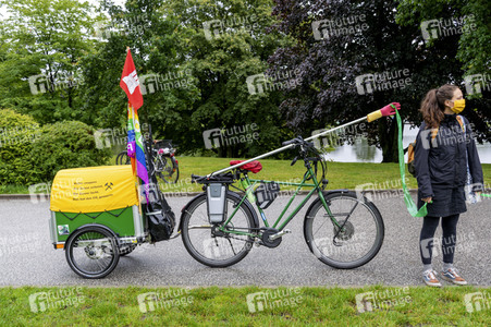 Protestaktion von Fridays For Future in Hamburg