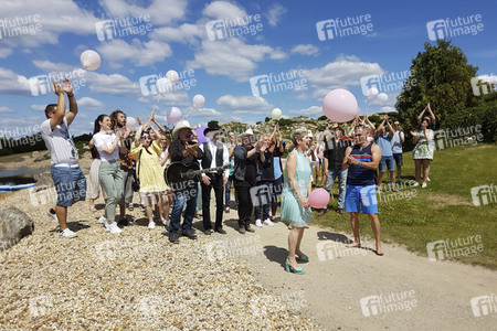 Linda Feller beim MyTVplus Videodreh in Boxberg