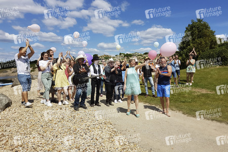 Linda Feller beim MyTVplus Videodreh in Boxberg
