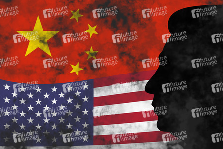 Symbolfoto China vs. USA