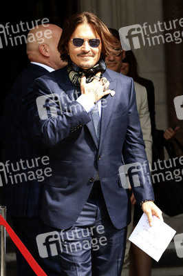 Johnny Depp vor dem High Court in London