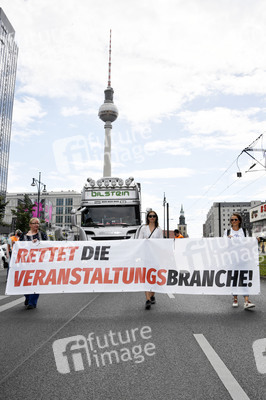 Protestmarsch der Veranstaltungsbranche in Berlin