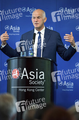 Giorgos A. Papandreou hält eine Rede über den Brexit in Hongkong