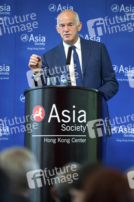 Giorgos A. Papandreou hält eine Rede über den Brexit in Hongkong
