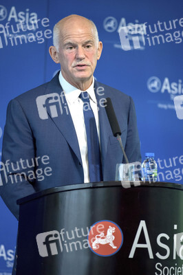 Giorgos A. Papandreou hält eine Rede über den Brexit in Hongkong