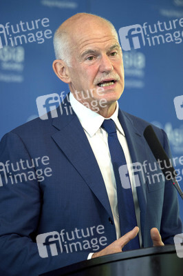 Giorgos A. Papandreou hält eine Rede über den Brexit in Hongkong