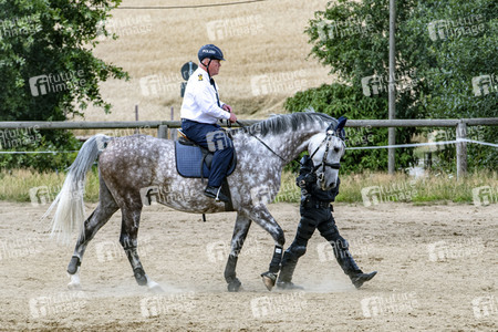 Ministerpräsident Michael Kretschmer zu Besuch bei Polizei-Reiterstaffel in Radeberg