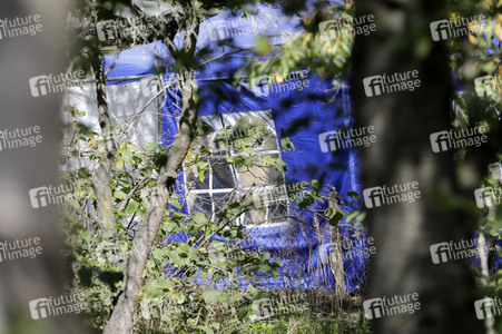 Ermittlungen des BKA im Fall Maddie McCann in einem Schrebergarten in Seelze