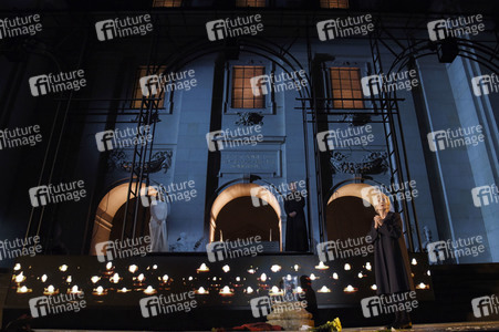 Theaterprobe 'Jedermann' in Salzburg