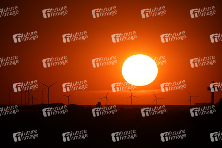 Sonnenuntergang bei Erfurt