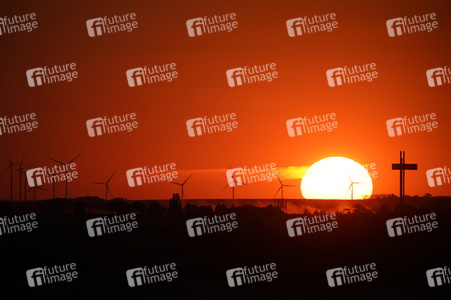 Sonnenuntergang bei Erfurt