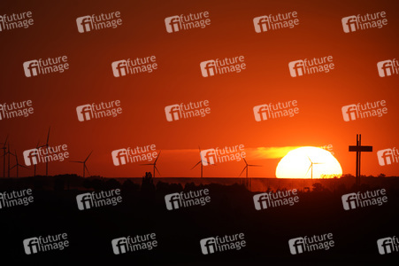 Sonnenuntergang bei Erfurt